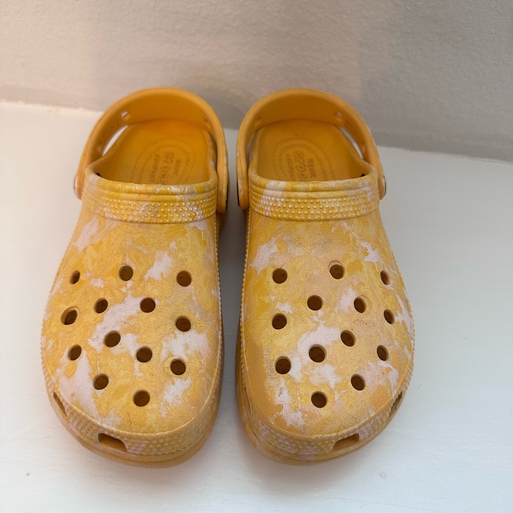 Platform Yellow Crocs